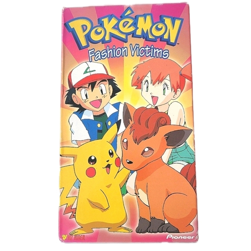 Vintage Pokemon Fashion Victims 1998 Nintendo Animated VHS Movie Video Tape TV